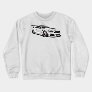 MUSTANG WIDEBODY WHITE Crewneck Sweatshirt